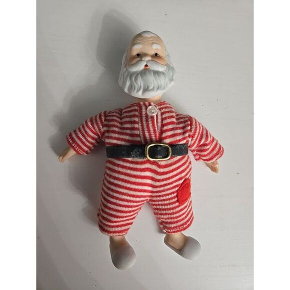 Vintage Gift World‎ of Gorham Slumbering Santa Figurine Ornament Rare Unique 6"